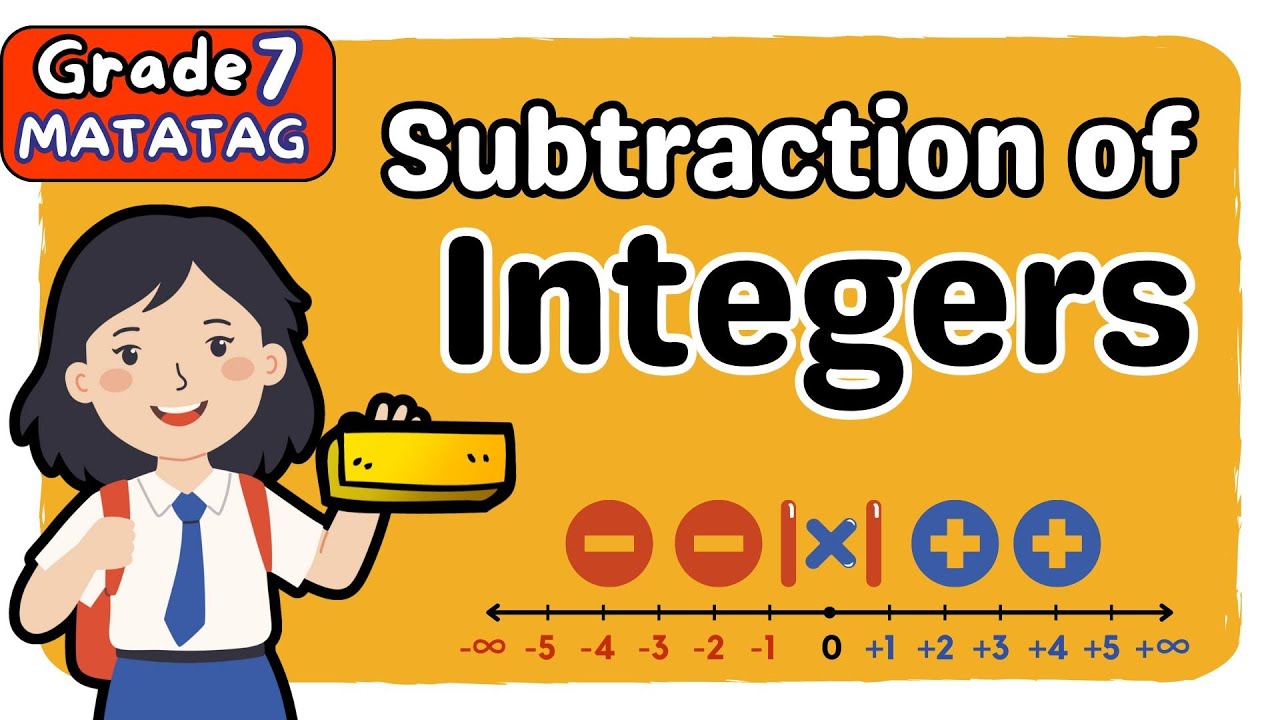 SUBTRACTION OF INTEGERS (3rd) THIRD QUARTER GRADE 7 MATATAG TAGALOG MATH TUTORIAL