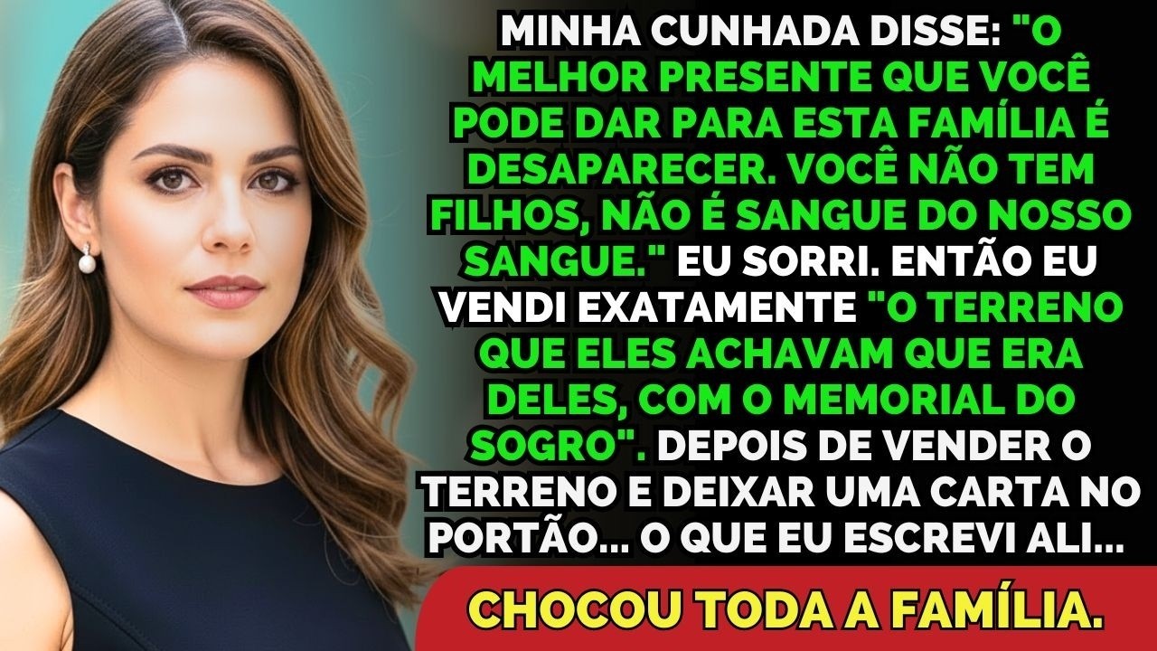 Ela Disse  'Você Não Tem Filhos, Não É Família De Verdade ' Eu Sorri    E Quando Vendi O Terreno