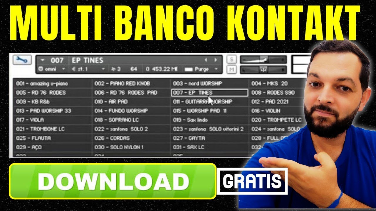 PACK DE TIMBRES SAMPLES PARA KONTAKT , MULTI BANCO GRÁTIS
