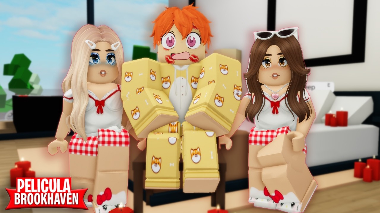 LA PIJAMADA DE LAS HERMANAS 😨😏 BROOKHAVEN PELICULA  🏡