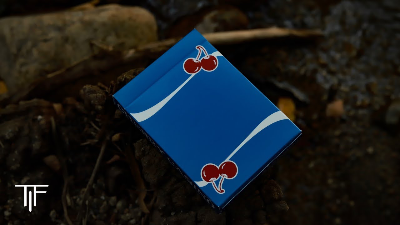 So Much Metallic Ink... Tahoe Blue Cherry Casino Playing Cards - Deck Review