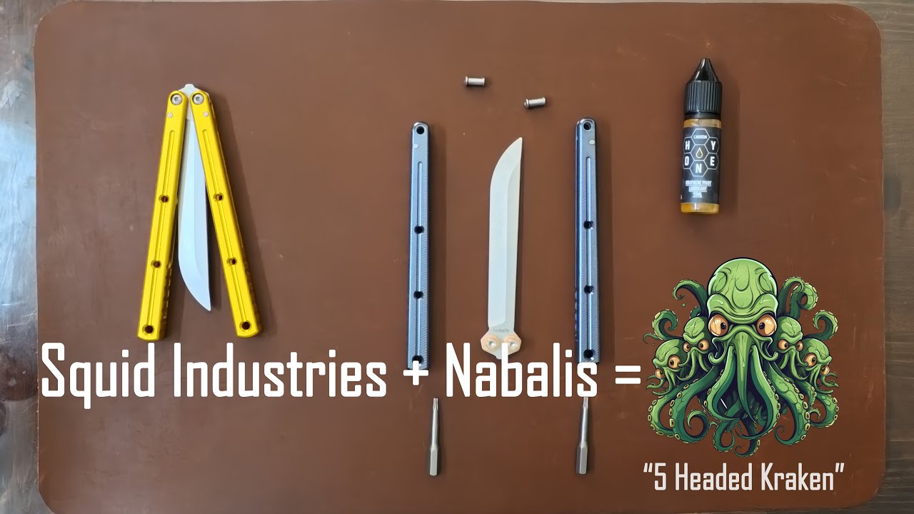 Father / Son Summer Balisong Build | Squid Industries + Nabalis = the “5 Headed Kraken”