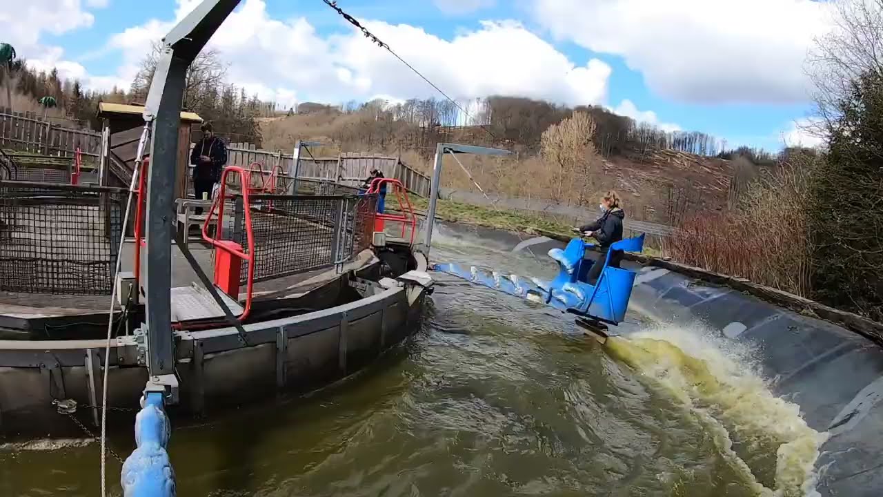 Wildwasserrondell (Onride) Video Affen- und Vogelpark Eckenhagen 2021