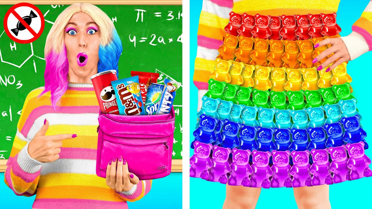 Как Пронести Сладости в Класс с Уэнсдей Аддамс | Смешные Cитуации от Fun Teen