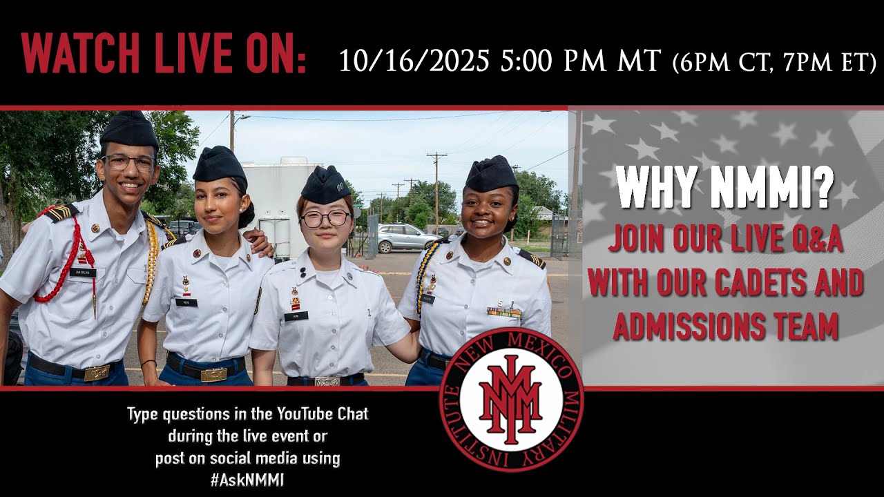 Why NMMI? | Live Q&A with Cadets & Admissions