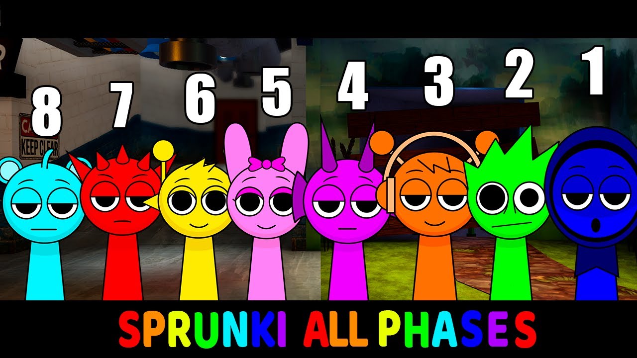 SPRUNKI ALL PHASES (Incredibox Sprunki) Friday Night Funkin' FNF Mod
