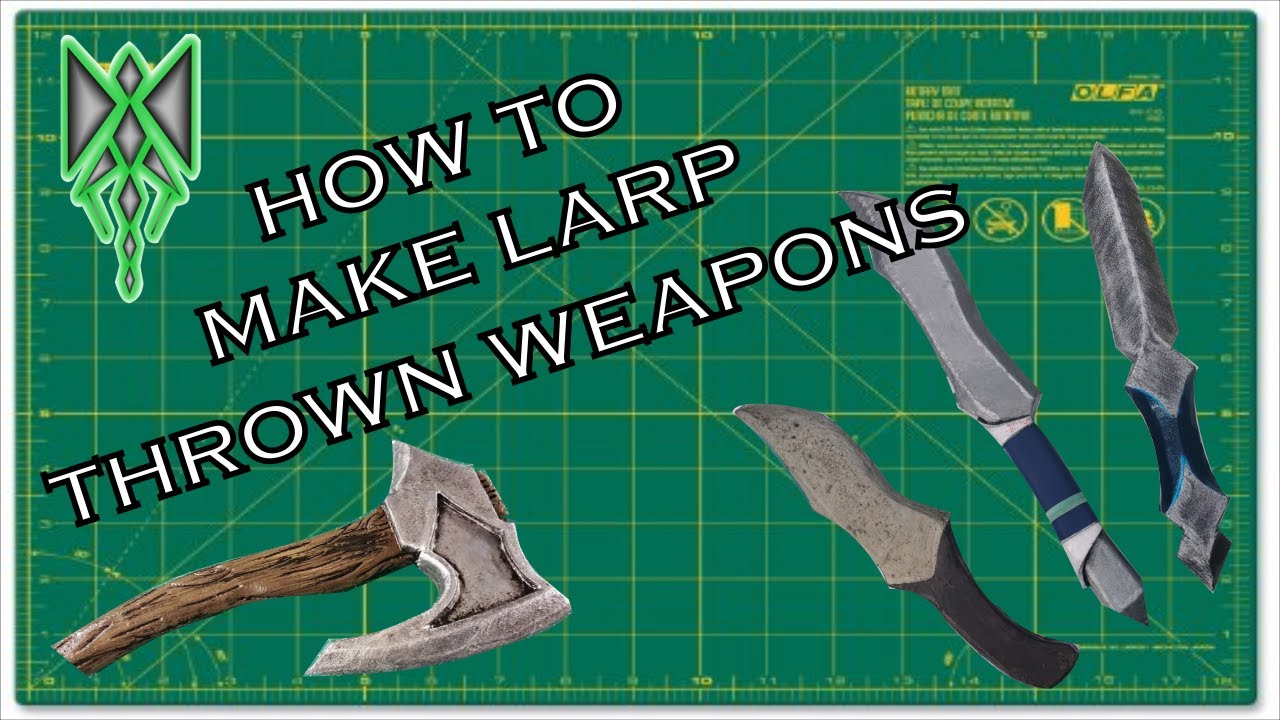 how to make LARP thrown weapons