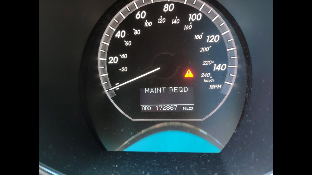 Kак сбросить MAINT REQD на How to Lexus Rx Maintenance Required Light Reset