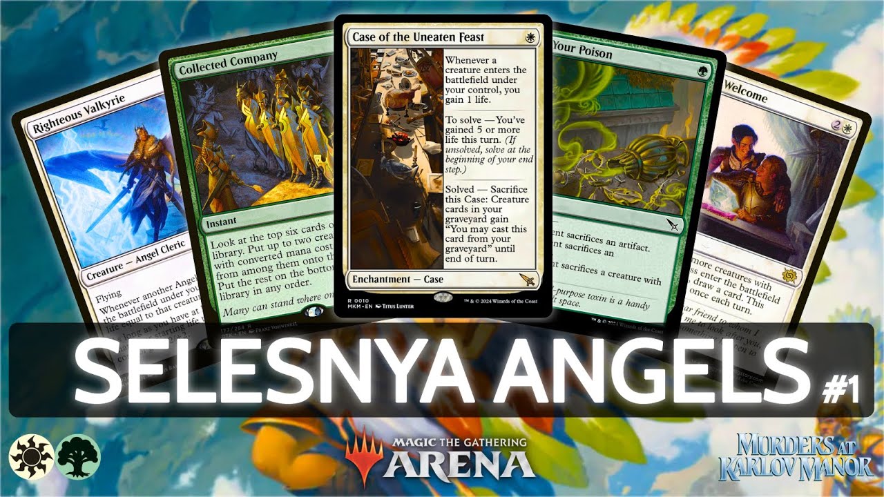 ⚪🟢 Selesnya Angels, 60% Win Rate, part 1 | MTG Arena | Explorer | BO3 | Murders at Karlov Manor