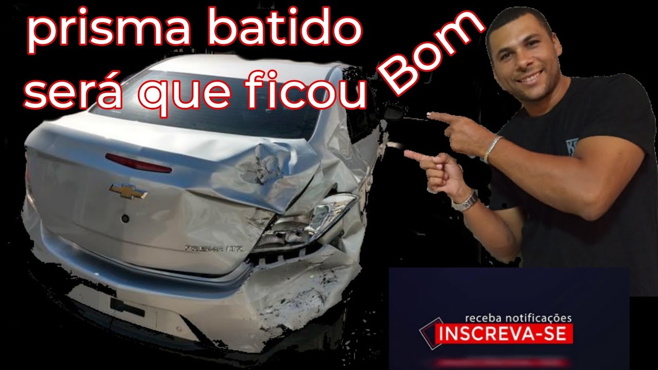 Prisma batido de traseira esse deu trabalho em !!!