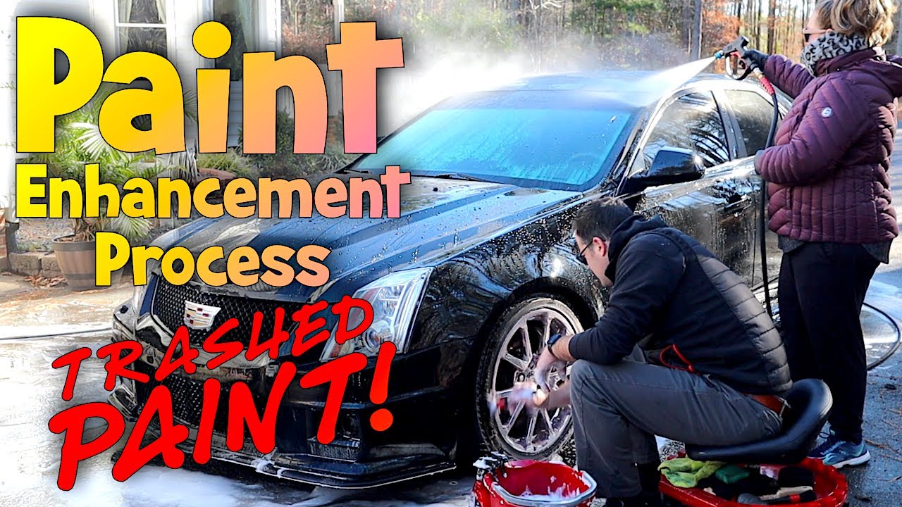 Paint Enhancement & Ceramic Coating Process On Trashed Paint!
