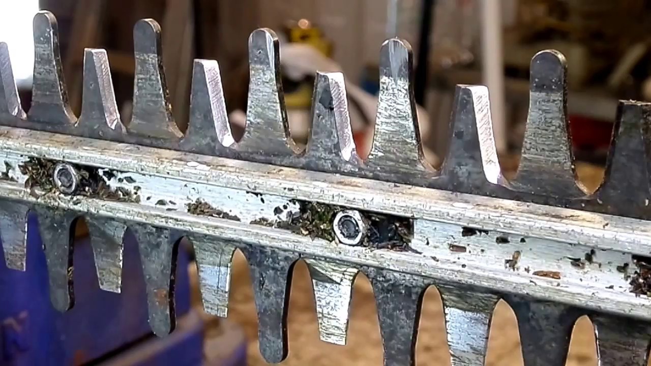 Как заточить лезвия кустореза
