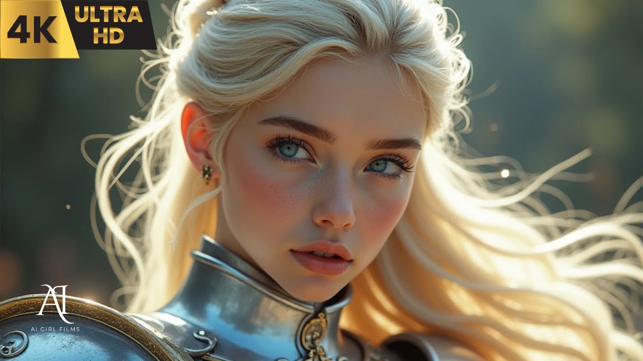 4K AI Lookbook | Beautiful  Knight #ailookbook #aigirl