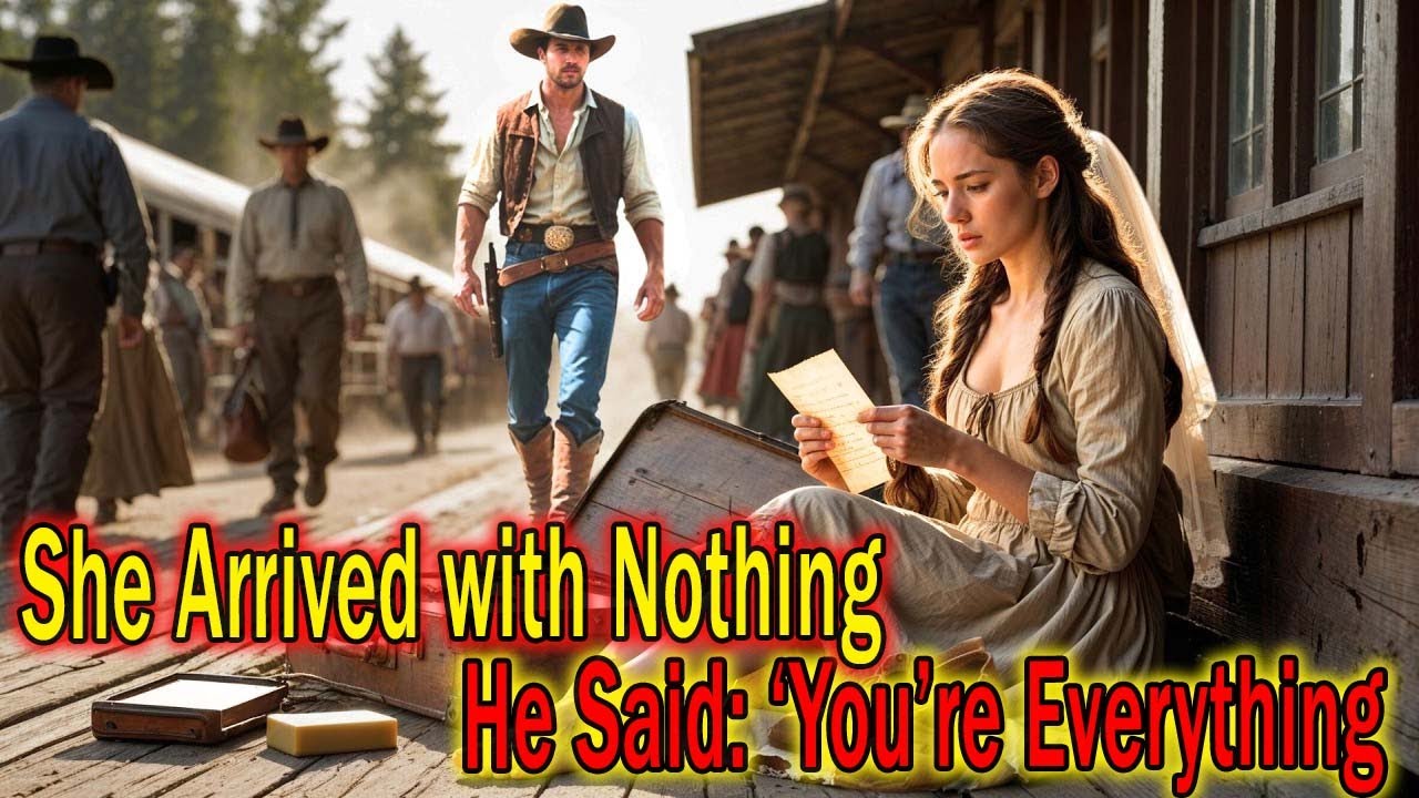 The Bride Arrived with Torn Shoes—The Cowboy Smiled and Said, “Then You’ve Brought Everything.”