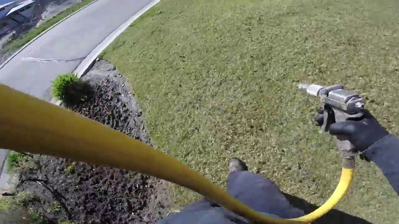 Lawn Spray with GoPro