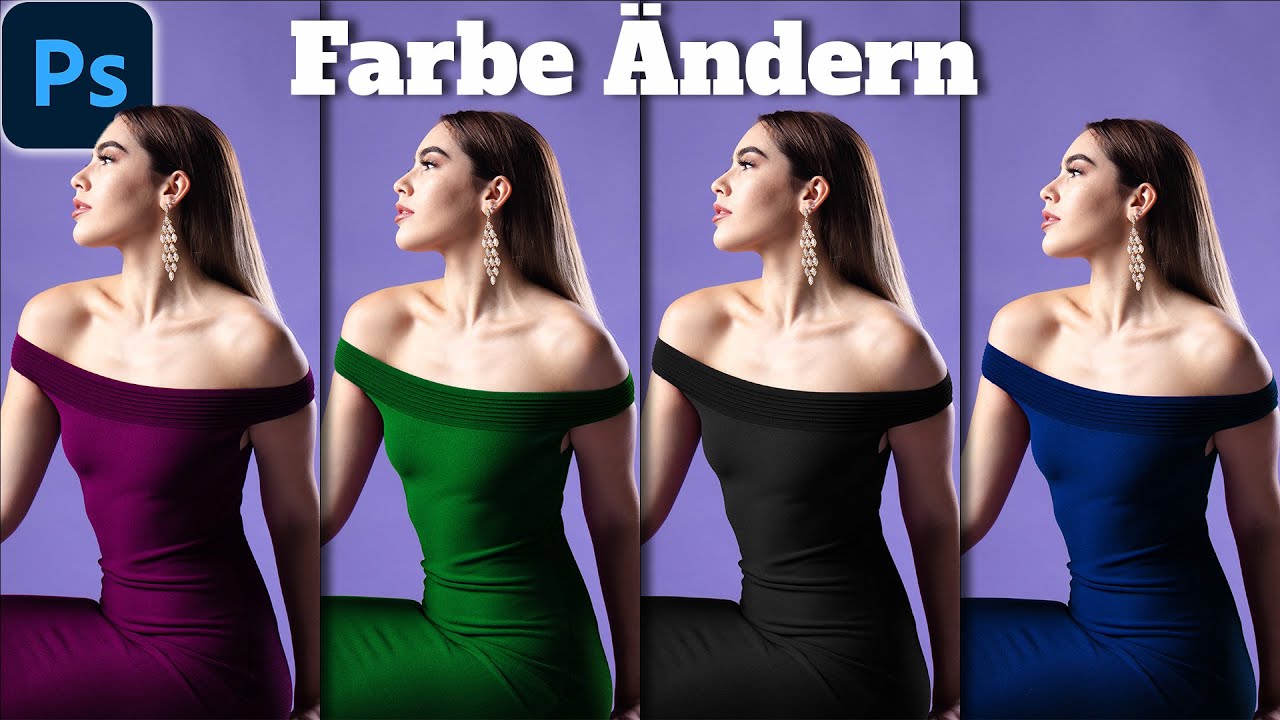 Farbe ändern - Kleidungsstücke einfach umfärben | Photoshop Tutorial Deutsch