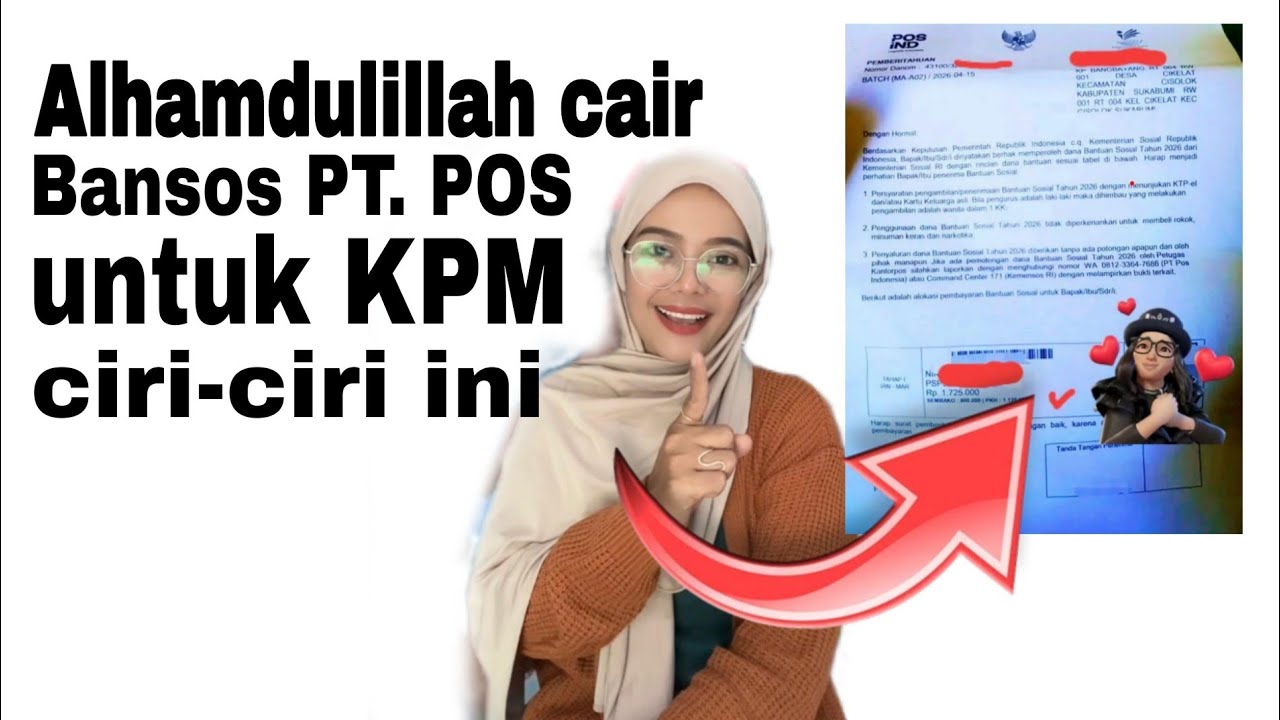 BANSOS PT POS CAIR UNTUK KPM CIRI INI