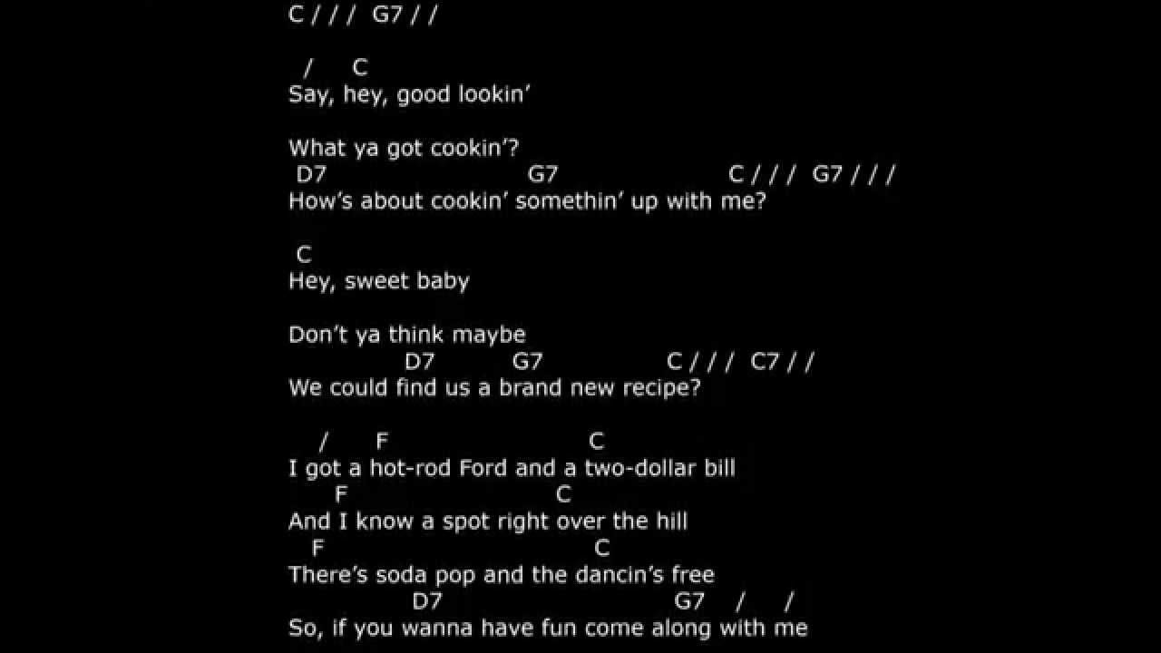 'Hey Good Lookin' ' - lyrics & chords - strum your ukulele along with Hank Williams