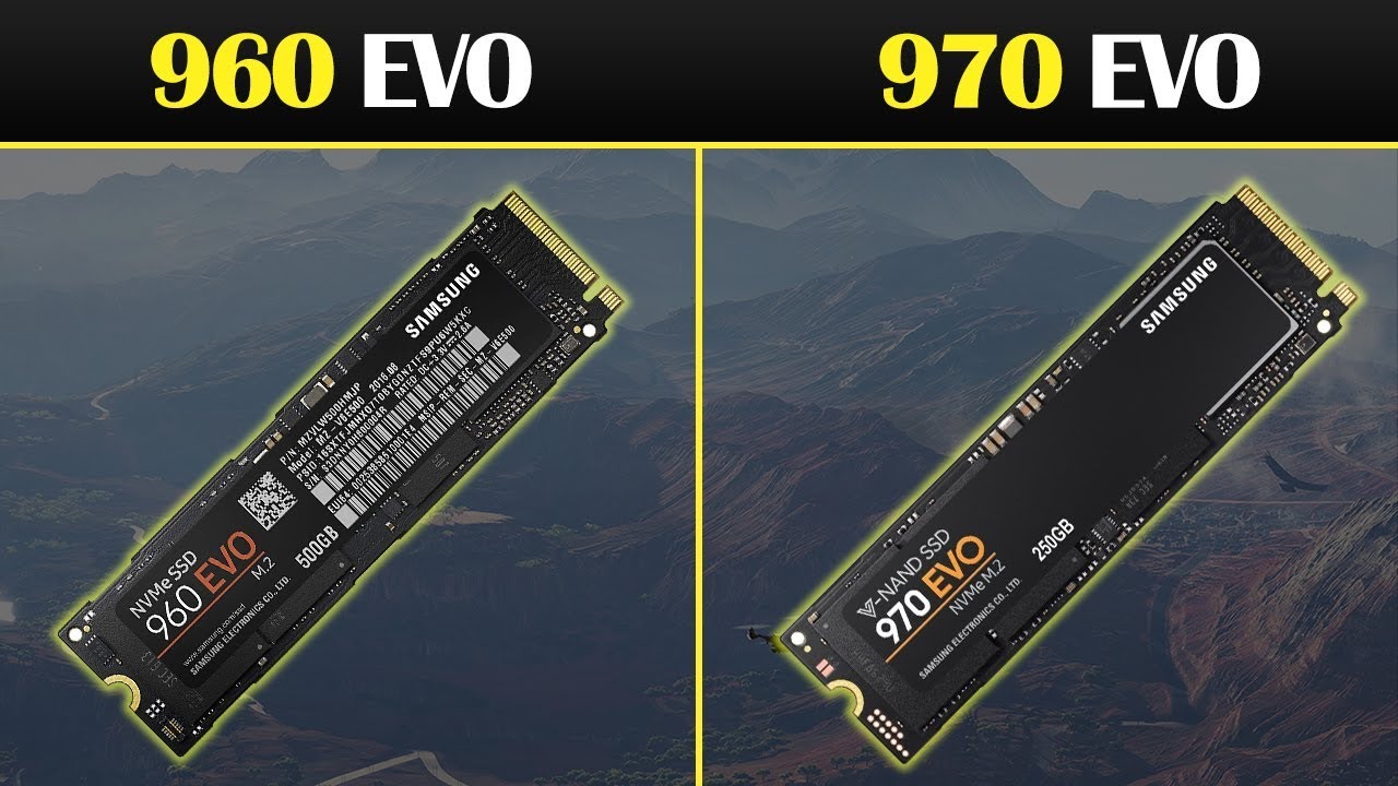 Samsung 960 EVO vs 970 EVO M.2 NVME Game Loading Times
