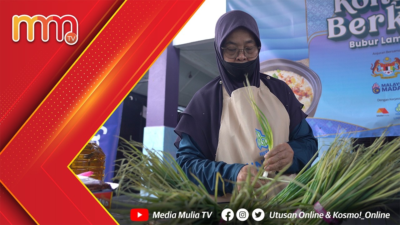 Media Mulia bersama KESUMA dan PERKESO santuni penduduk setempat, agih 1,000 pek bubur lambuk
