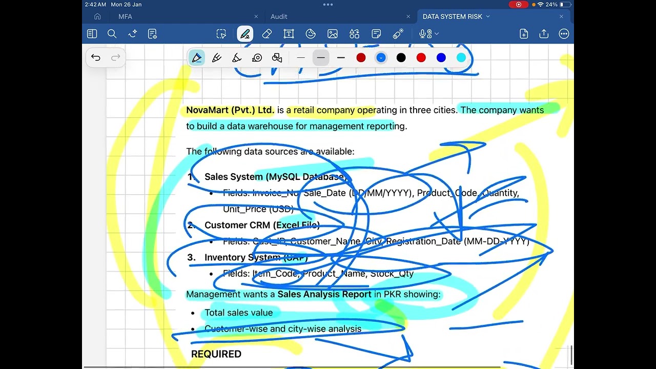 ETL process Case study chapter 6 Dsr 