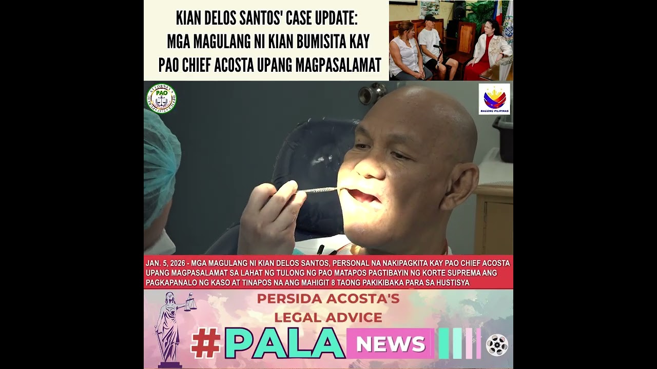 KIAN DELOS SANTOS' CASE UPDATE:MGA MAGULANG NI KIAN BUMISITA KAY PAO CHIEF ACOSTA UPANG MAGPASALAMAT