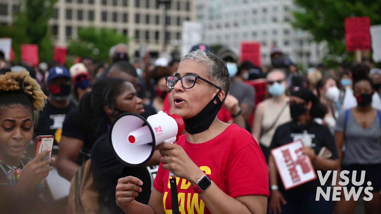 Dean of UDC Law, Ren&eacute;e McDonald Hutchins at Black Lives Matter DC