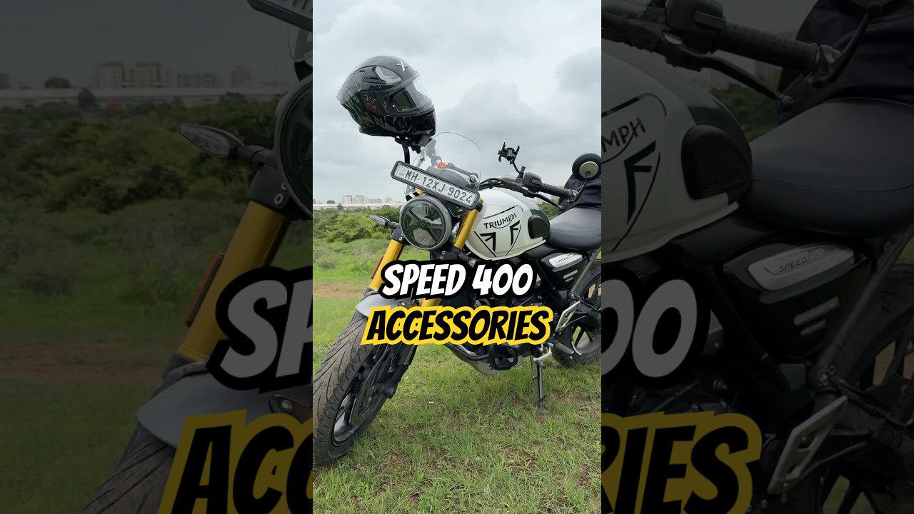 Accessories for Triumph Speed 400👍🏻#triumph #triumphspeed400 #speed400 #scrambler400x #400cc #bike