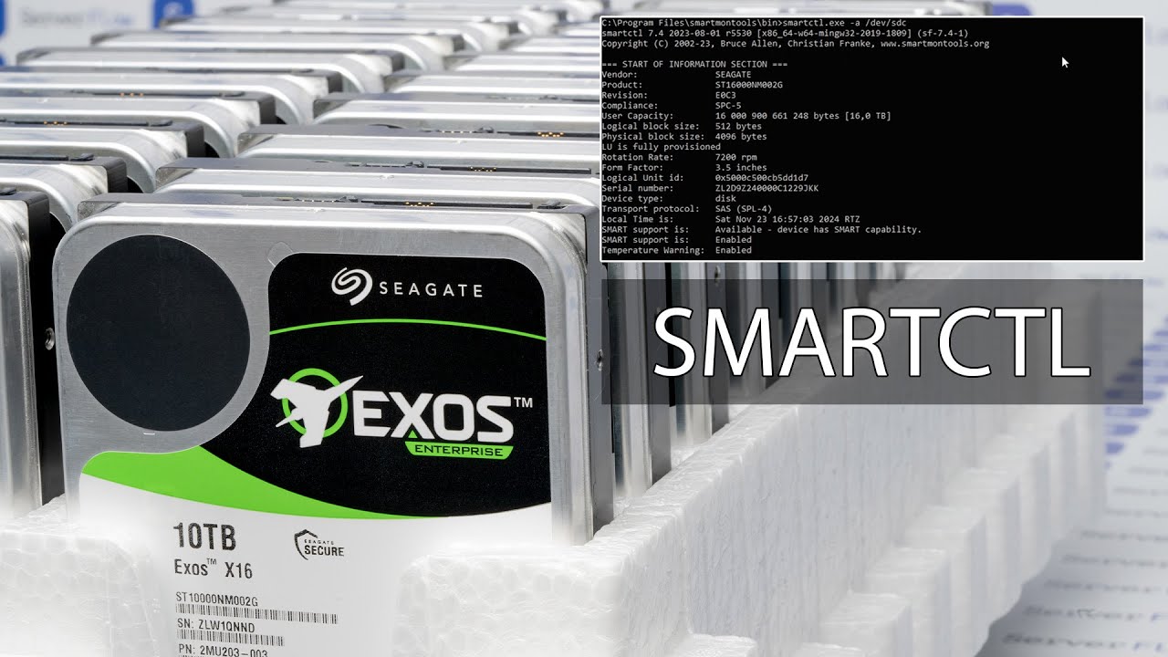 Как проверить SMART SAS дисков в smartctl