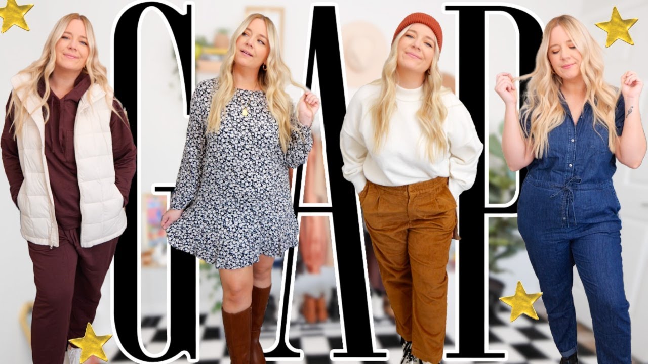 trying on *CUTE* fall/winter outfits from GAP! (size 16)