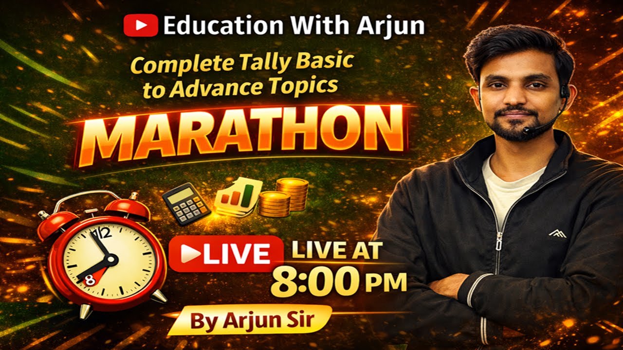 Tally Theory Marathon || Tally Accounting Software || Basics of Accounts || Tally by Arjun Sir
