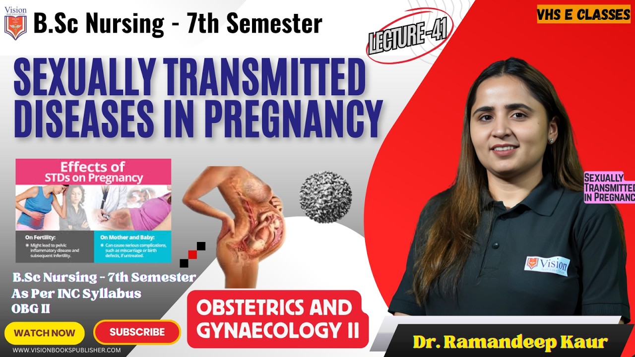 Sexually Transmitted Diseases In Pregnancy  | Lec 41 | BSc Nursing 7th Semester | Dr. Ramandeep Kaur