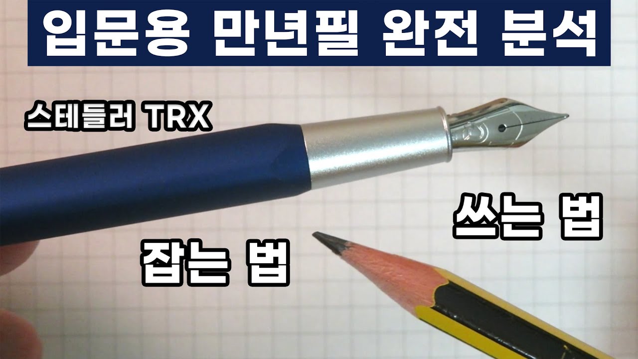 입문용 만년필 후기 - 스테들러 TRX 476