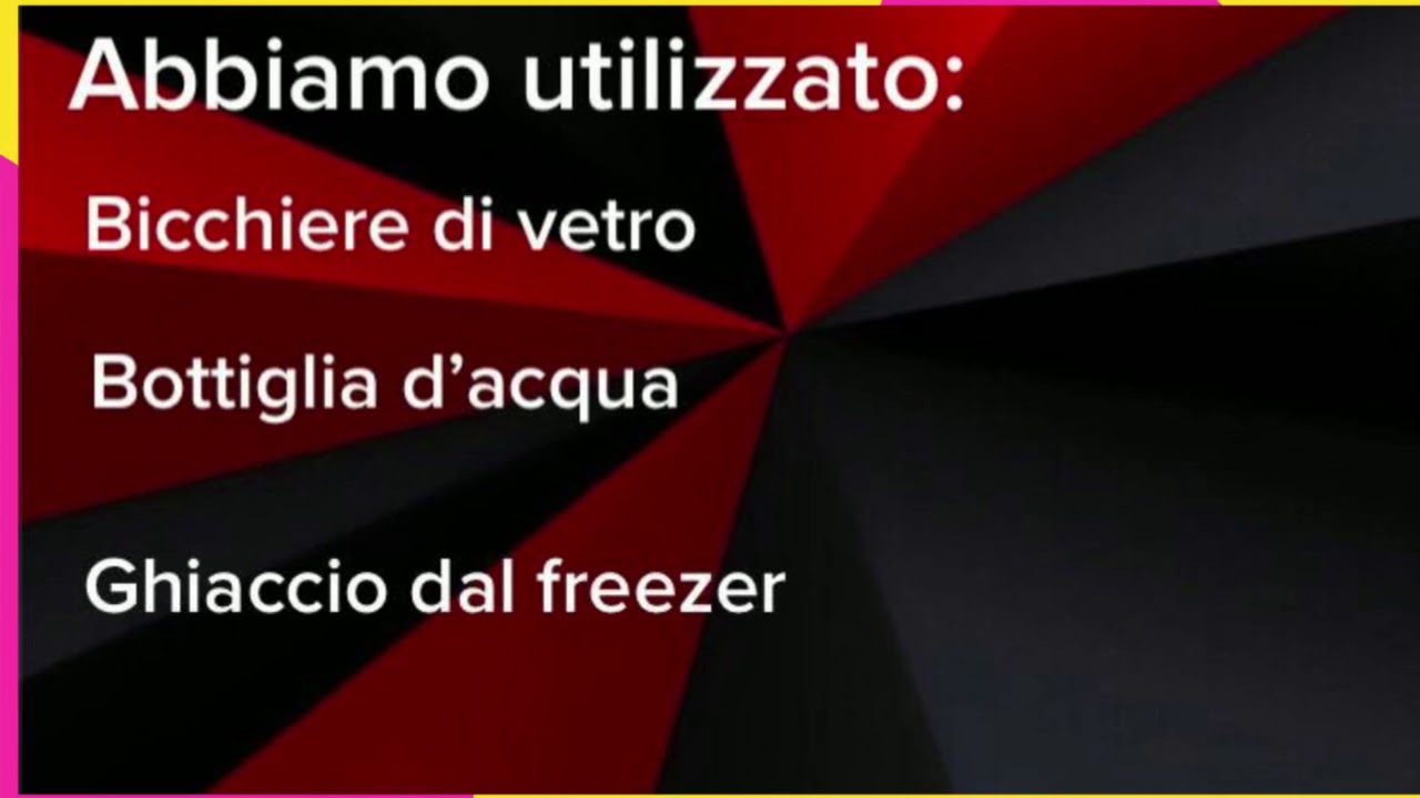Esperimento Termologia