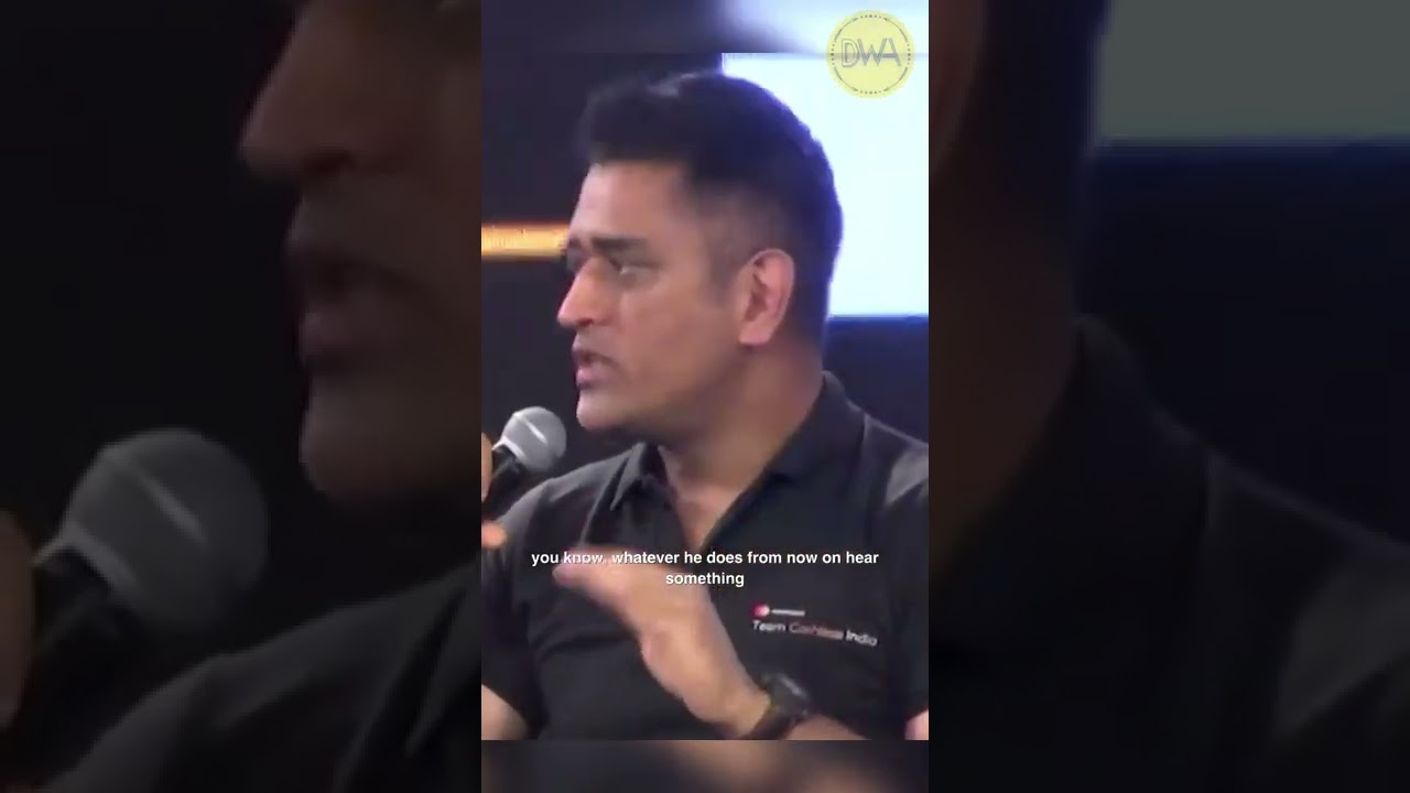 Being Honest to yourself - MS Dhoni 🔥