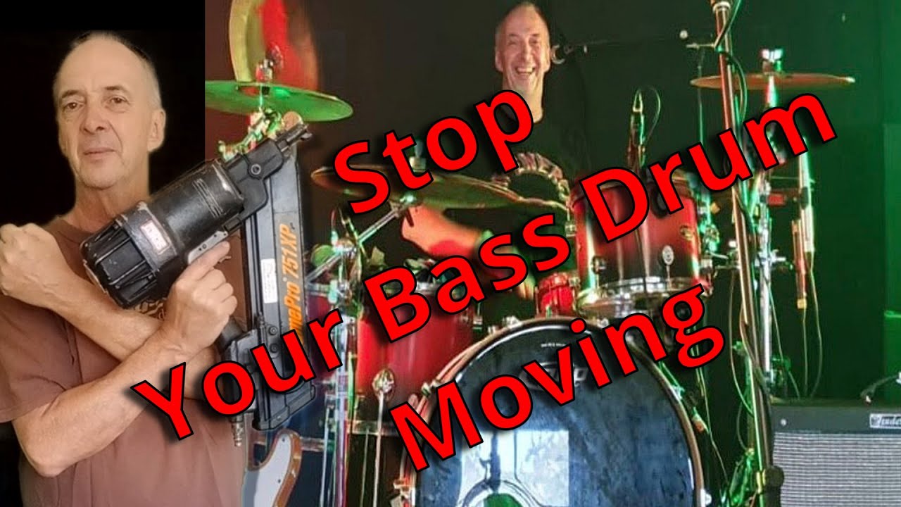 Stop your Bass Drum Moving. A Simple DYI Solution that works!