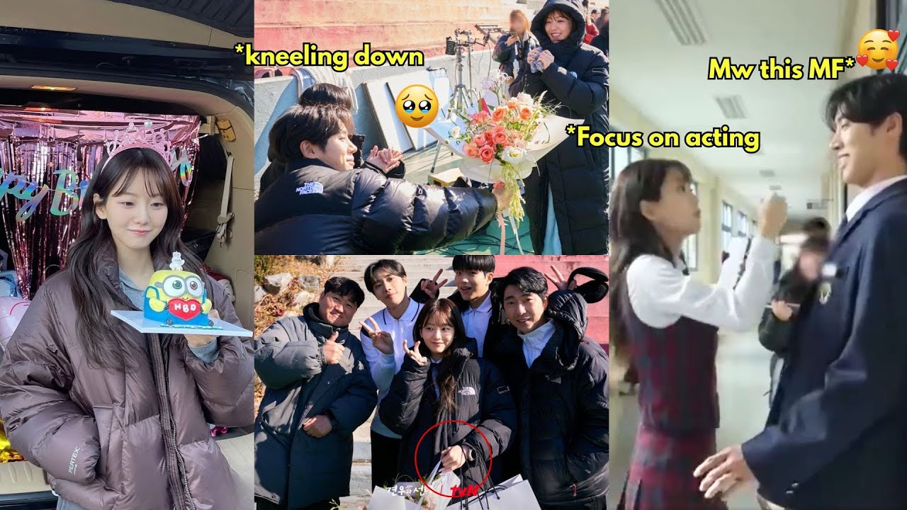 The way Choo Youngwoo give Cho Yihyun flowers for her birthday while kneeling down..😭#HeadOverHeels