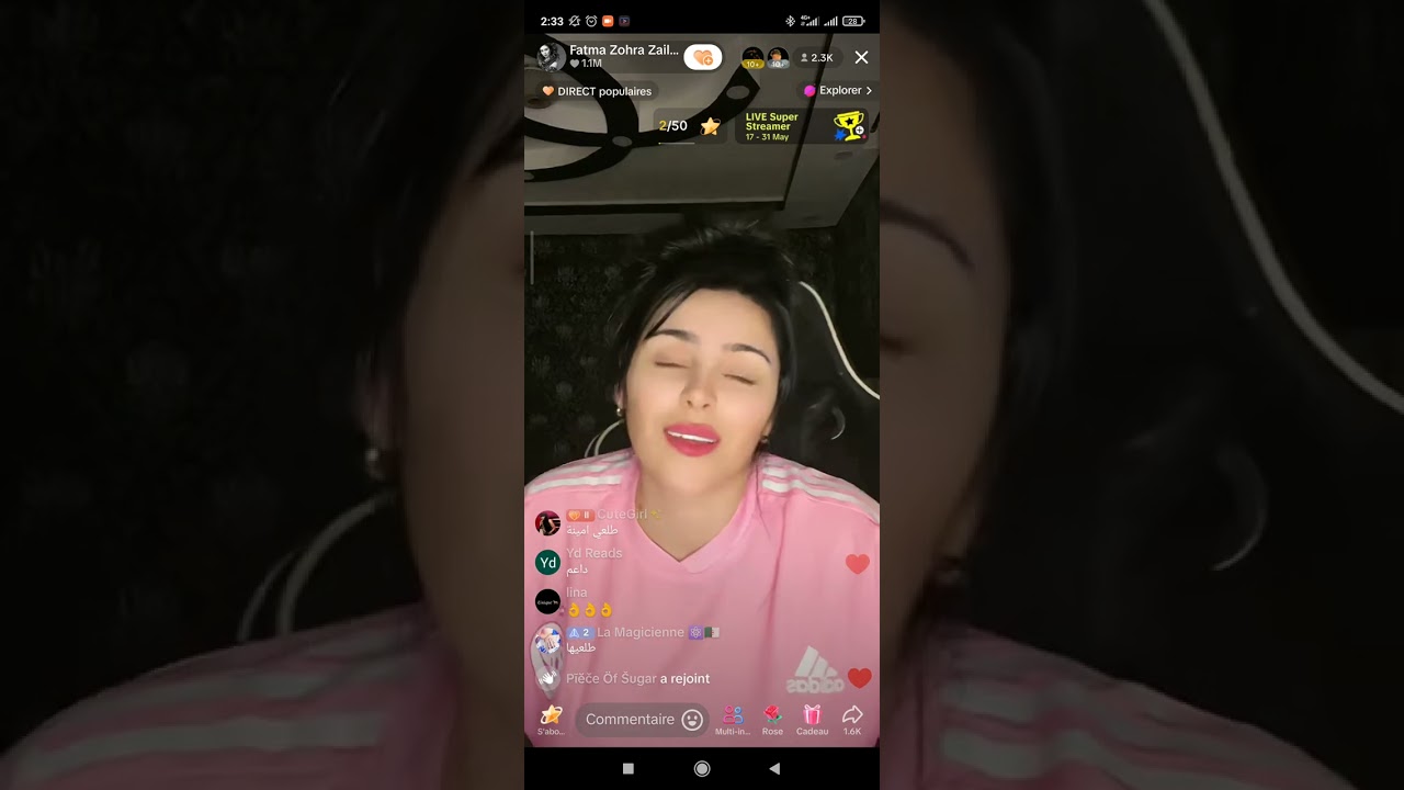 لقعة تتصالح مع ياسين وتطلع معاه لايف♥️