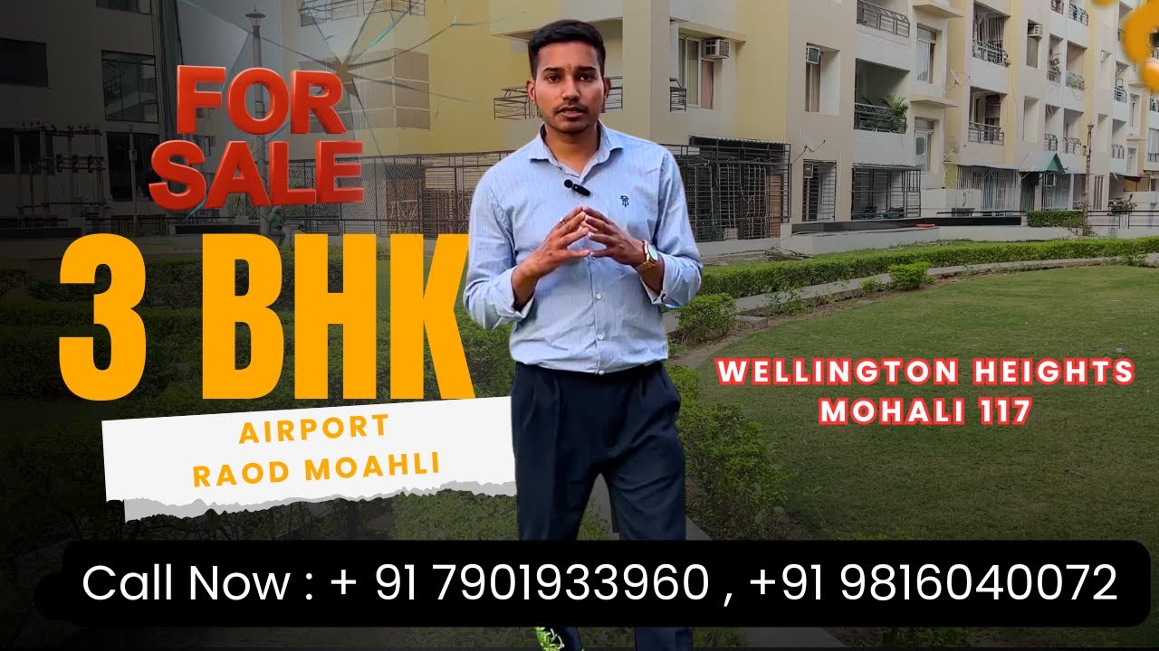 Spacious 3 BHK Flat for Sale at Tdi Wellington Heights, Mohali – Sector 117 | Ready to Move!
