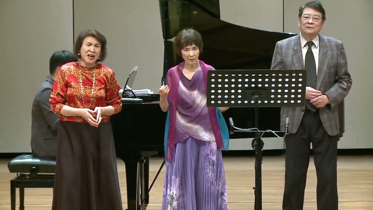 Hsu 許徳崇、Lin 林玲珠、Liu 劉鈴、Han 韓鐘麟、Giang 姜雲生：Grateful heart 感恩的心 by 陳致遠. Taichung, Taiwan, May 4, 2024.