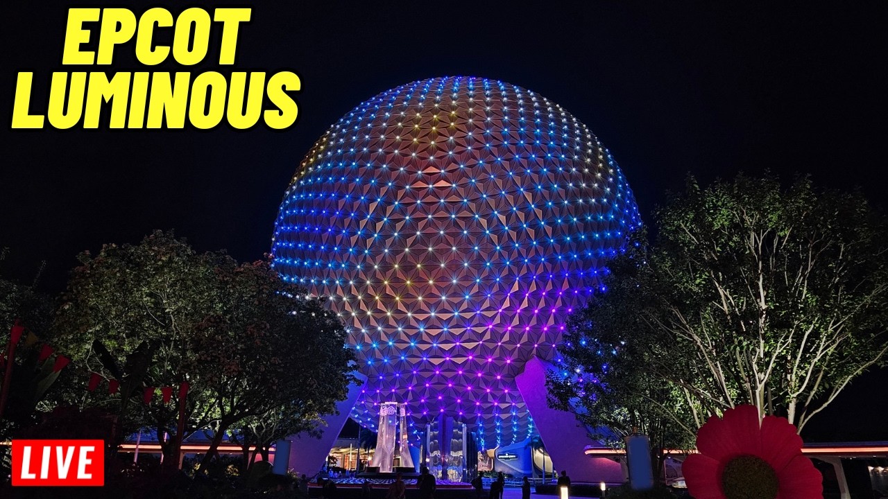 🔴 Live: Epcot Wednesday for rides and Luminous at 9pm, story time at Walt Disney World 7/8/2026
