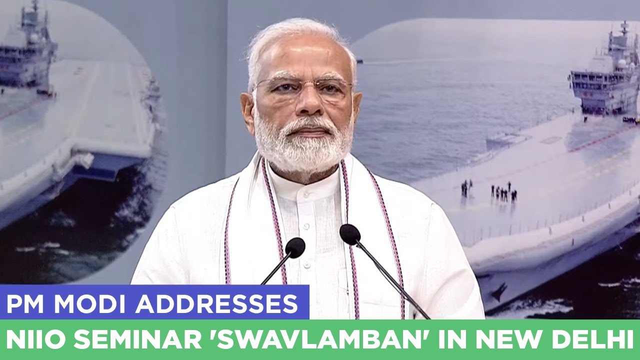 PM Modi addresses NIIO Seminar 'Swavlamban' in New Delhi