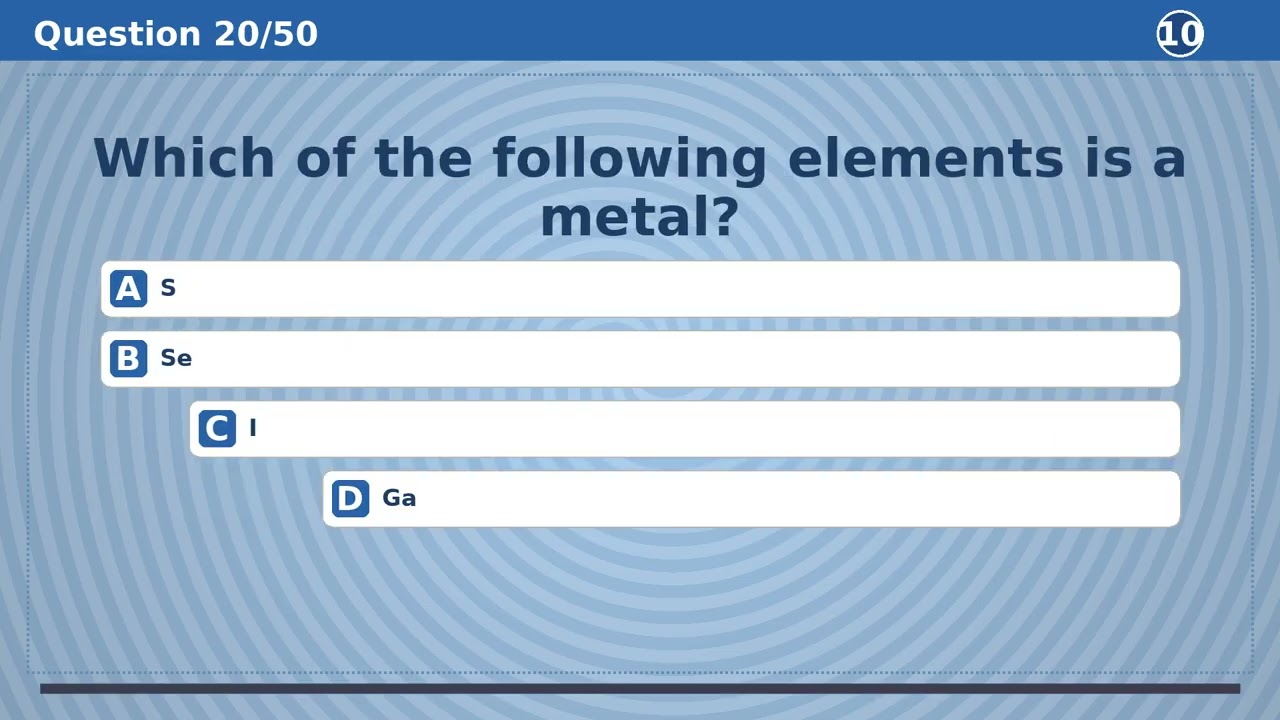 Science Trivia Marathon - 50 Questions! 🧪
