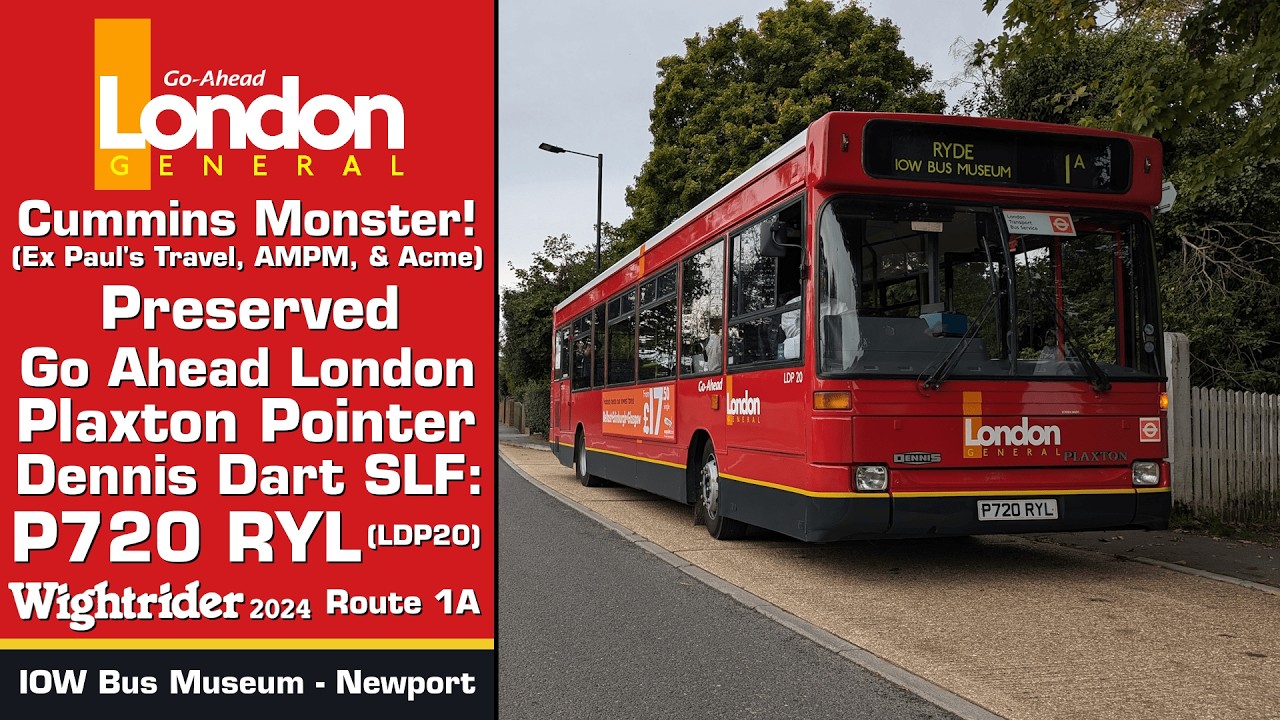 (Cummins Monster!) Preserved Go Ahead London Plaxton Pointer Dennis Dart SLF: P720 RYL