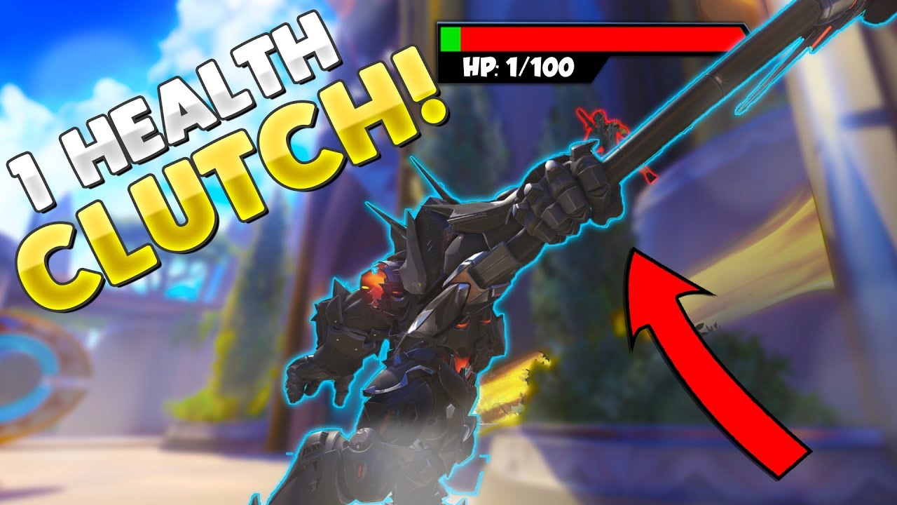 1 Health Genji Captures Point!? - Overwatch Competitive & Custom Game Funny Moments