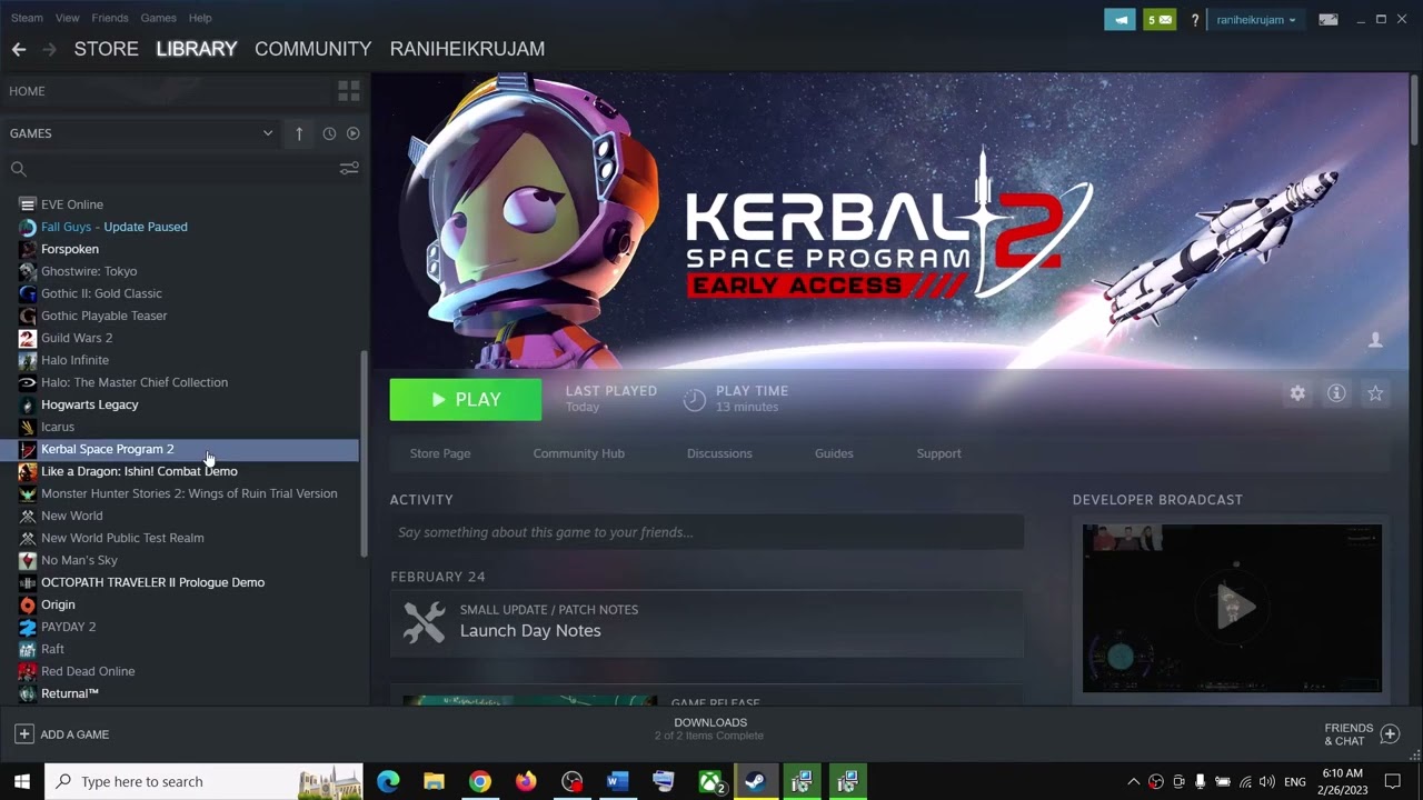 Исправление зависания Kerbal Space Program 2 на загрузочном экране, исправление ошибки загрузки KSP2 на ПК