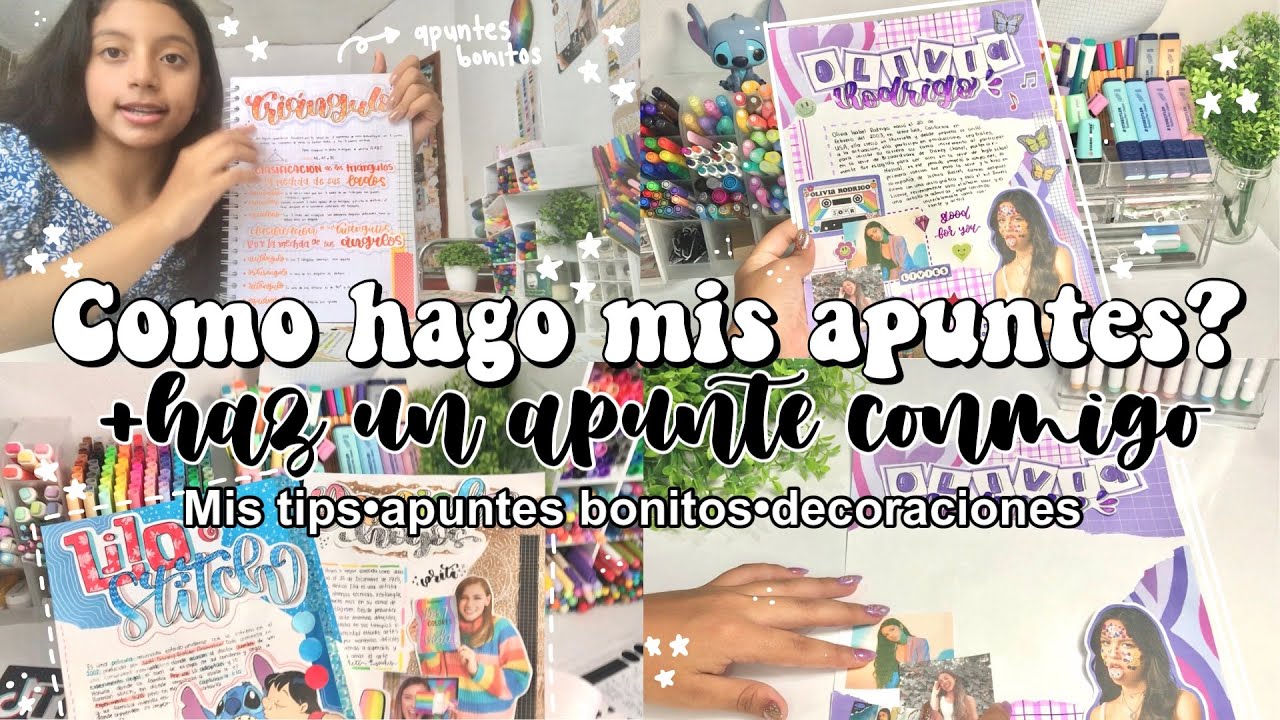 ✨¿Cómo hago mis apuntes✨+Haz un apunte conmigo 📚📝😍