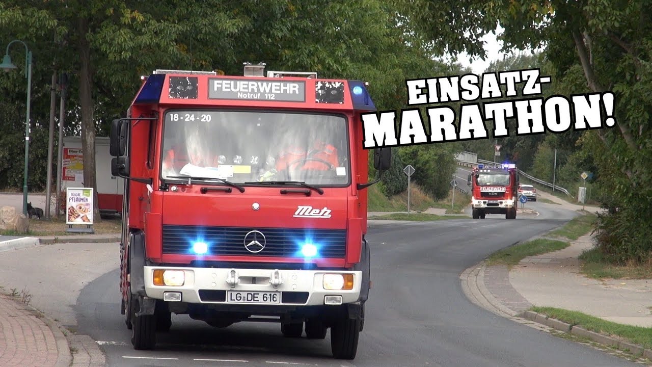 [Einsatz-Marathon!] 3x Sirenenalarm & Einsatzfahrten Feuerwehr Deutsch Evern bei Übungstag