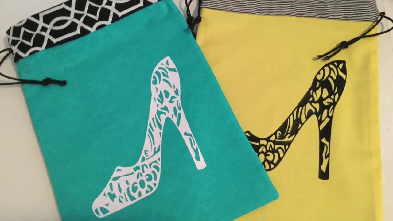 A SHOE BAG w/Cricut Maker and Cricut EasyPress
