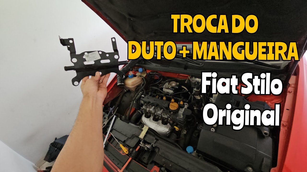 Fiat Stilo Sporting | Troca do Duto e Mangueira do Sistema de arrefecimento | Manutenção Preventiva